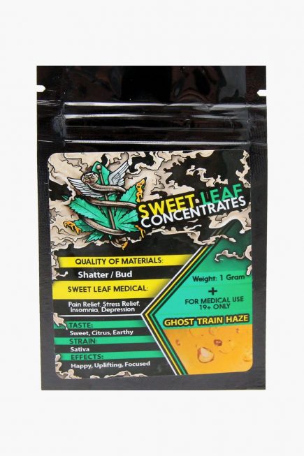 Sweet Leaf Concentrates Shatter Ghost Train Haze